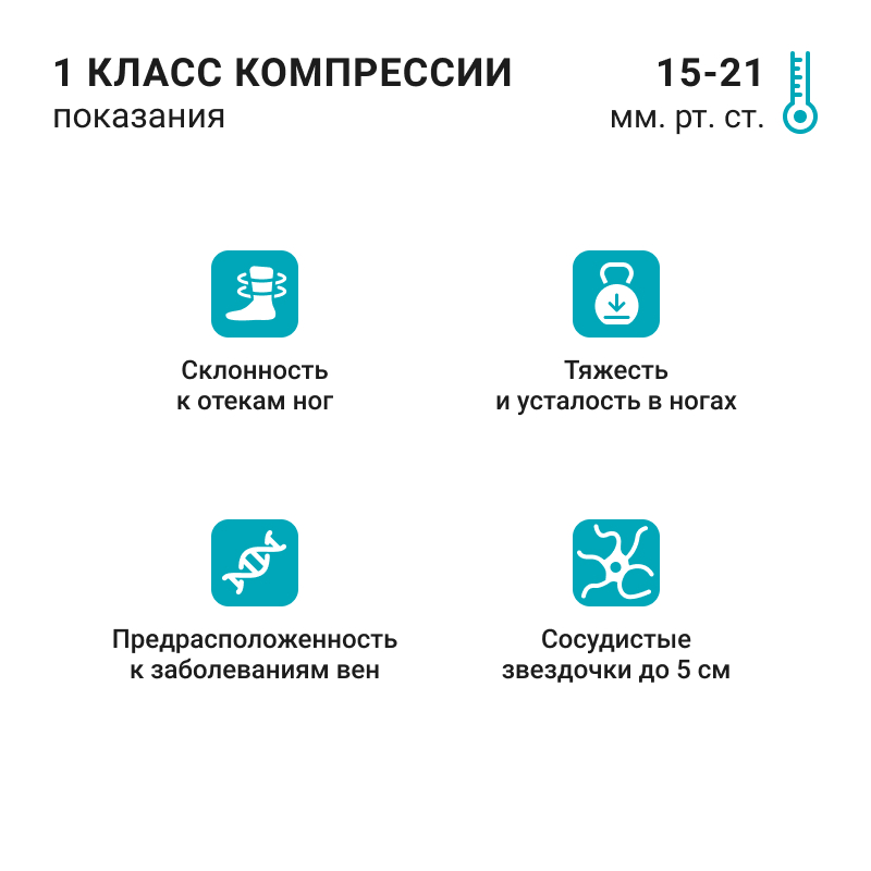 Противоэмболические чулки 1А210 VENOTEKS, 1 класс купить в OrtoMir24